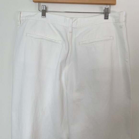 NWT Madewell The Harlow Wide Leg Jean in Tile White Size 32 - Picture 7 of 13